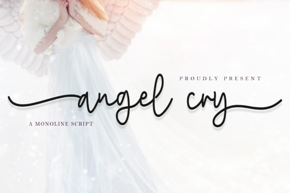 Angel Cry: Crafting Designs with Flowing Monoline Elegance