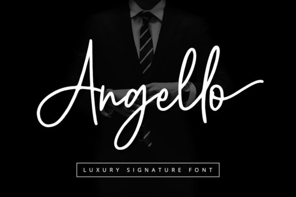 Angello: A Script Font for Elegant Branding and Editorial Design