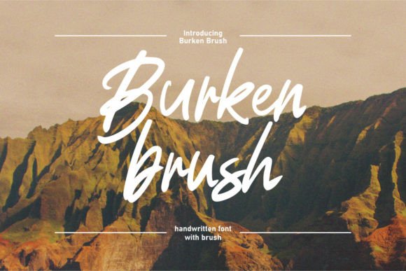 Burken Brush: The Modern Script Font for Sophisticated Designs