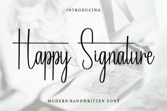 Happy Signature: The Script Font That Feels Like a Handwritten Note