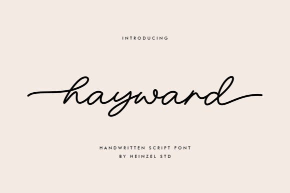 Hayward: A Handwritten Script Font for Authentic Design