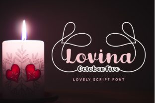 Lovina October Five: A Script Font for Modern Elegance