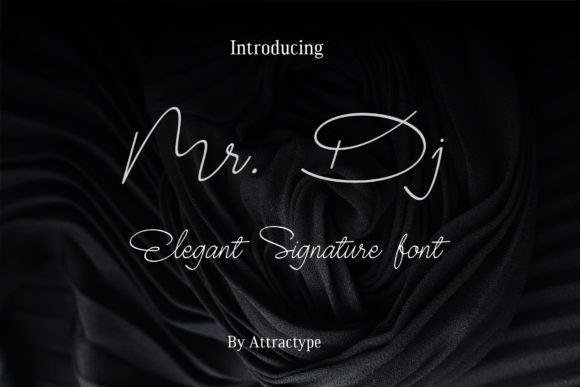 Mr. Dj: The Script Typeface for Authentic Signatures