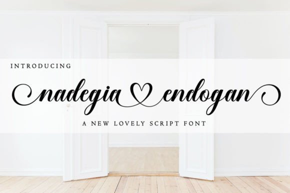 Nadegia Endogan: A Script Font for Romantic Branding