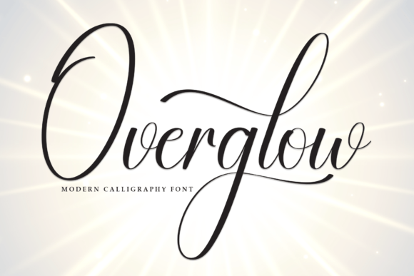 Overglow: A Modern Calligraphy Typeface for Impactful Branding