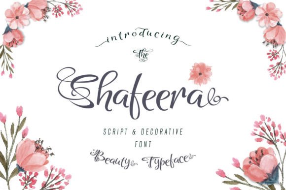 Shafeera: A Script Font with Modern Flair