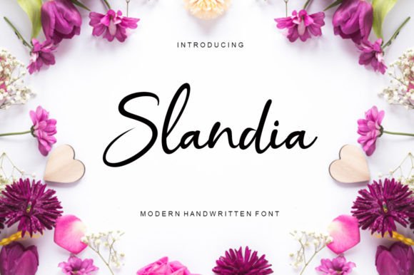 Slandia: A Modern Script Font for Authentic Design