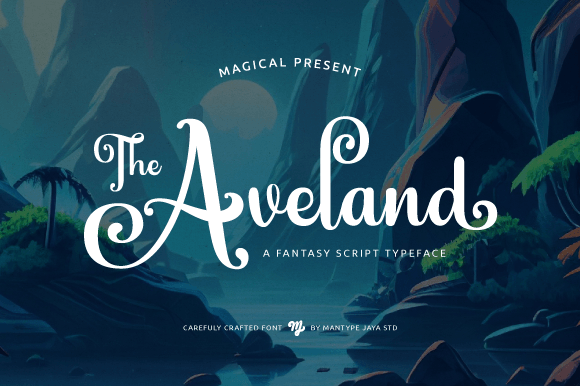 The Aveland: A Script Font for Fantasy and Modern Design