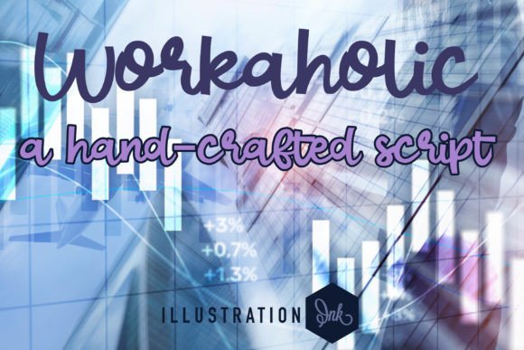 Workaholic: The Creative Font with a Bold Handwritten Spirit